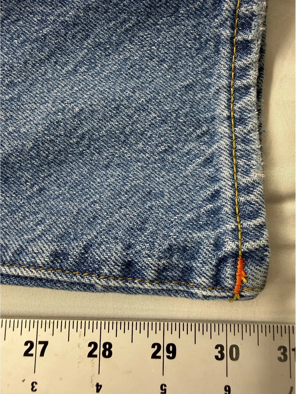 True Religion Ricky Relaxed Straight Distressed Rope Stitch Jeans 33x30